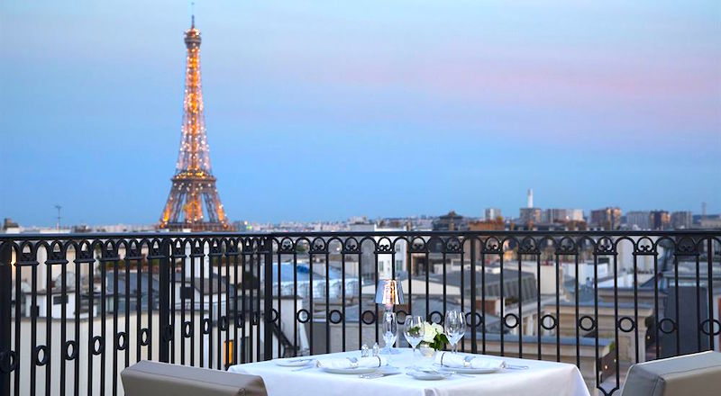 Eiffel Tower View from the Peninsula Hotel Eiffel Tower View from the Peninsula Hotel
