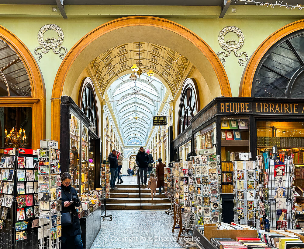 Bookstore and stationary shop in Galerie Vivienne