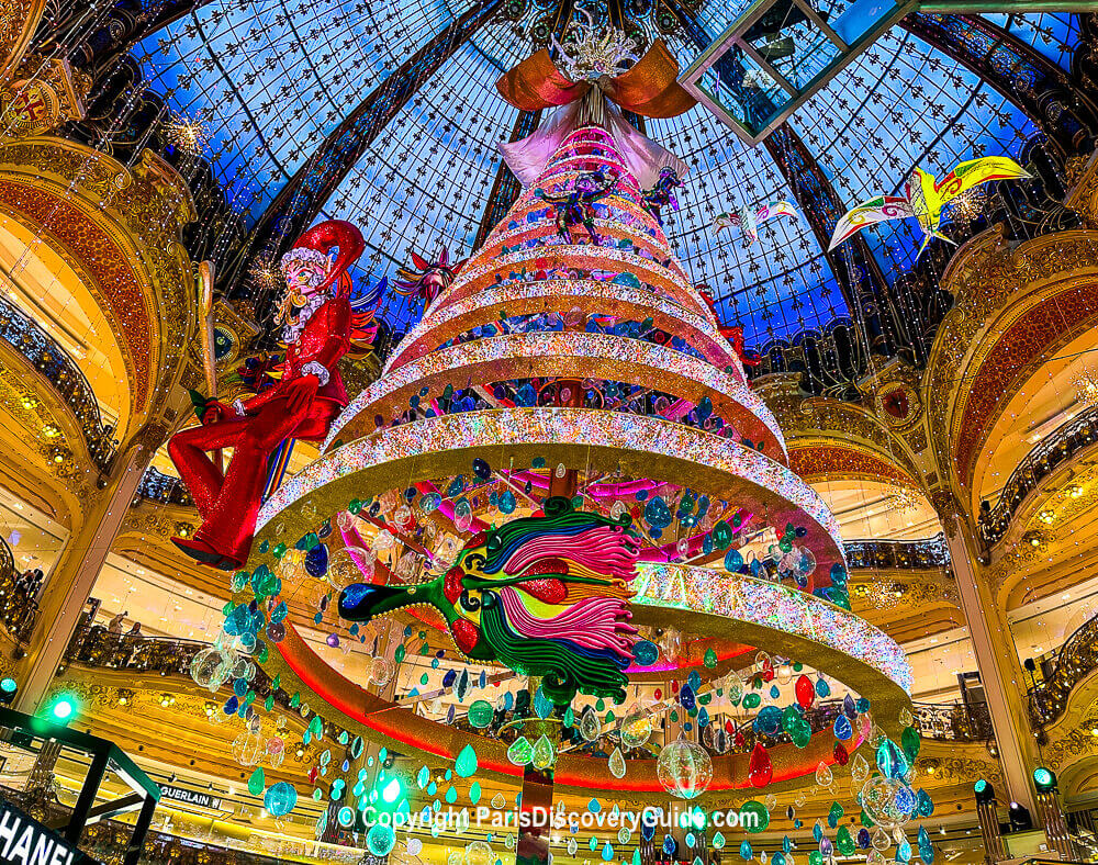 Christmas window at Galeries Lafayette department store