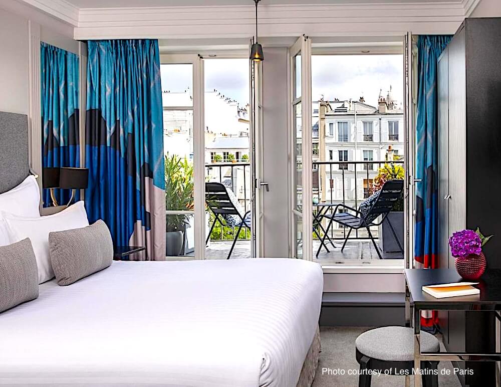 Guestroom with terrace at Les Matins de Paris Guestroom with terrace at Les Matins de Paris