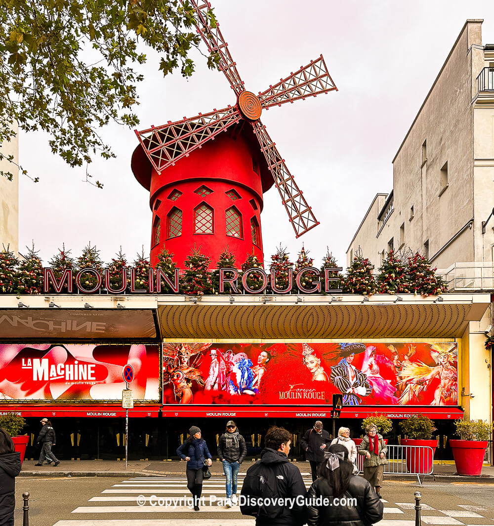 Moulin Rouge cabaret near Manolita Paris Hotel