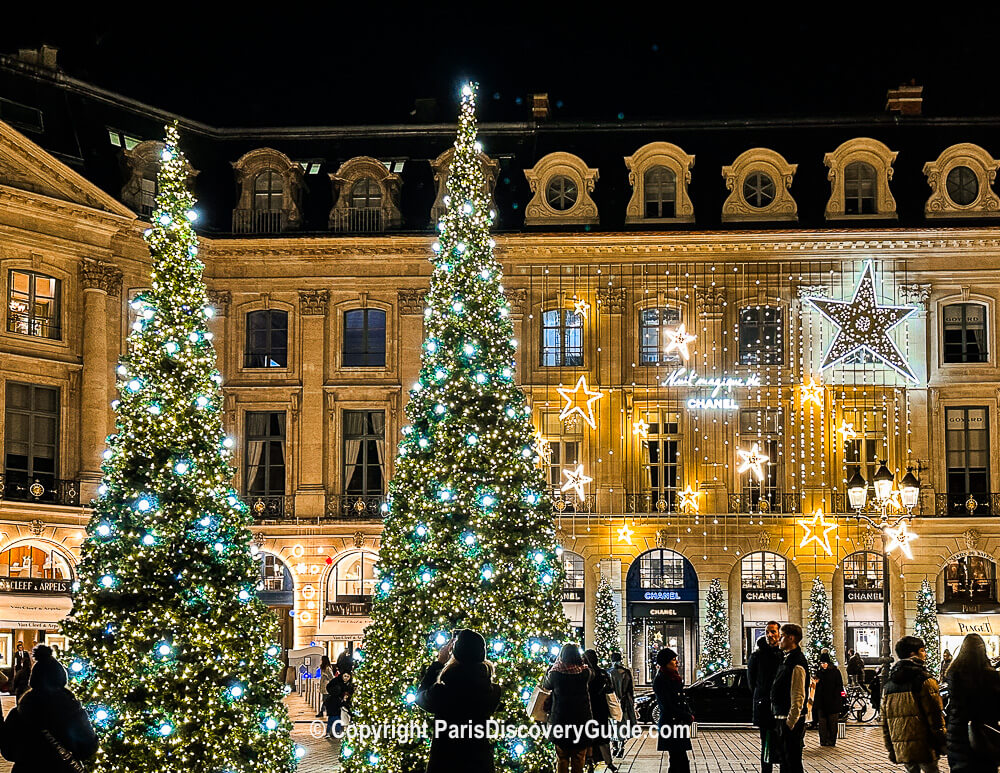 Christmas lights in Place Vendôme