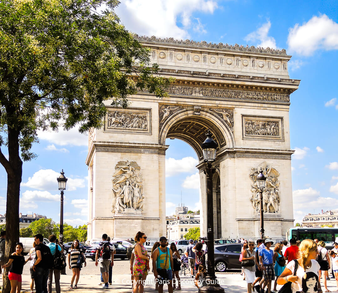 Arc de Triomphe, on Champs Elysées in the 8th Arrondissement 