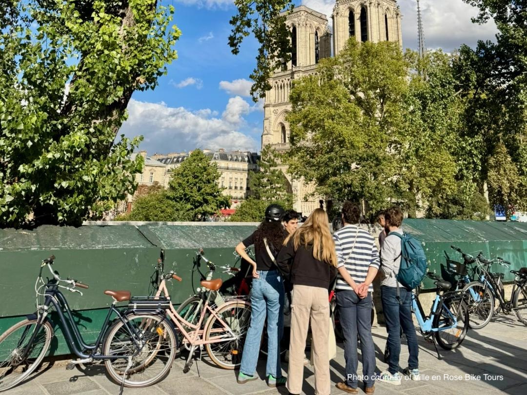 Notre Dame Cathedral, which you'll see on the Paris Guided City E-Bike Tour