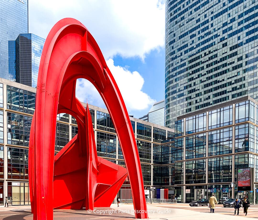 Red Spider sculpture by 20th century American artist Richard Calder on the La Defense Esplanade