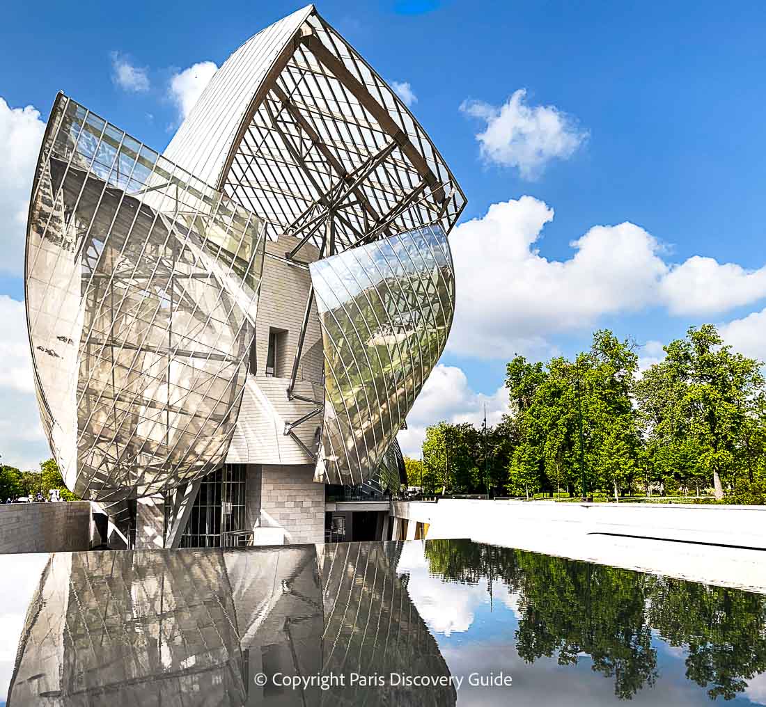 Fondation Louis Vuitton, where the stunning architecture is part of the art