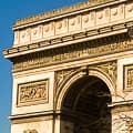 View of Arc de Triomphe from nearby hotel