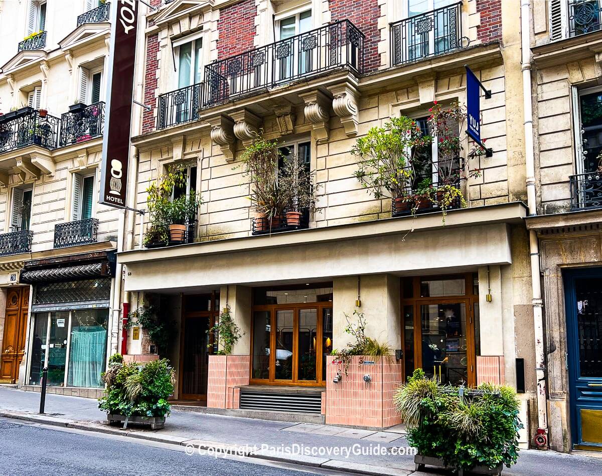 Guest room at HOY Hotel in Paris's 9th arrondissement