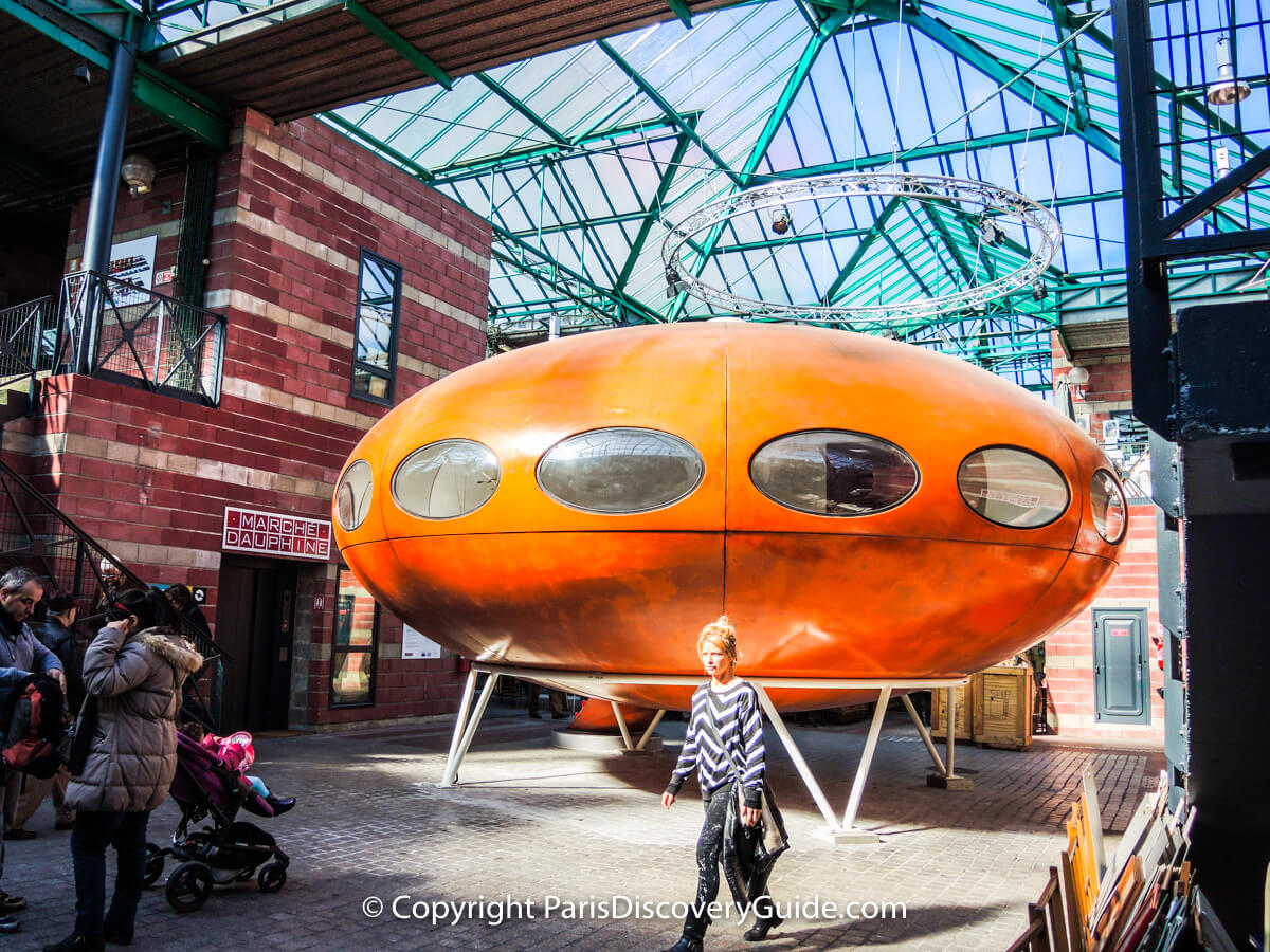 Futuro House - One of the most unique exhibits at Marché Dauphine