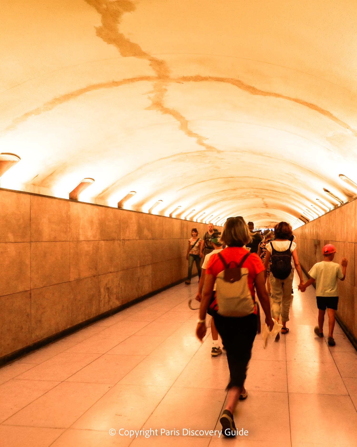 The underground tunnel that lets you bypass the traffic rotary around the Arc