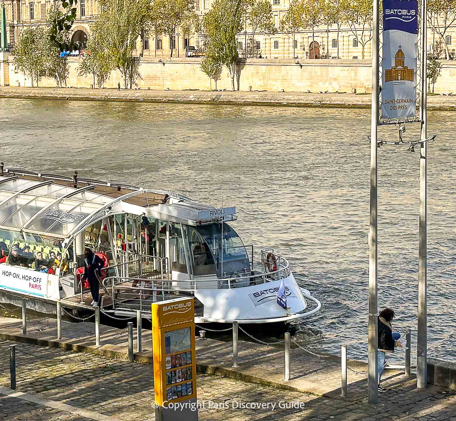 Batobus at the Saint-Germain-des-Pres stop