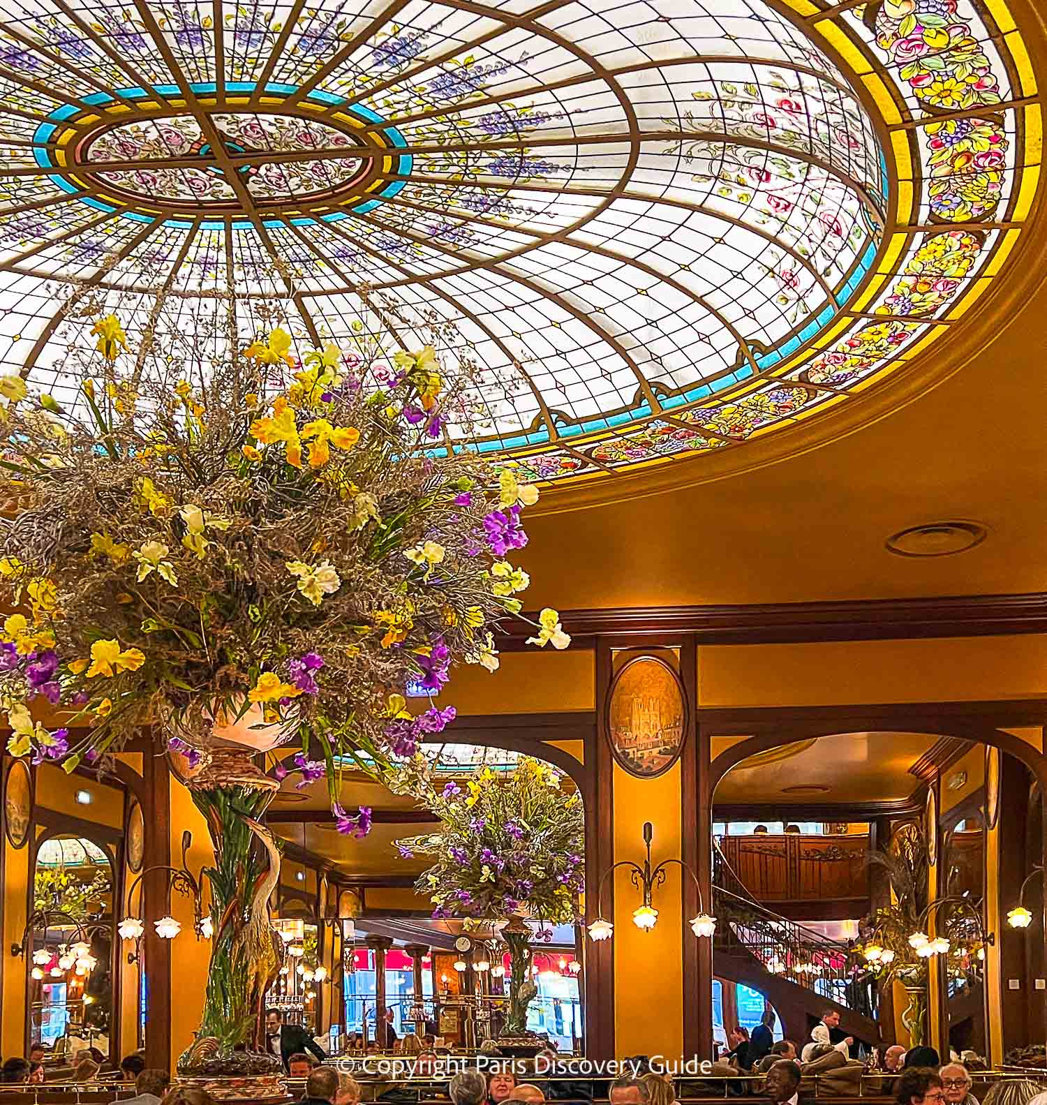 Stained glass dome at Bofinger