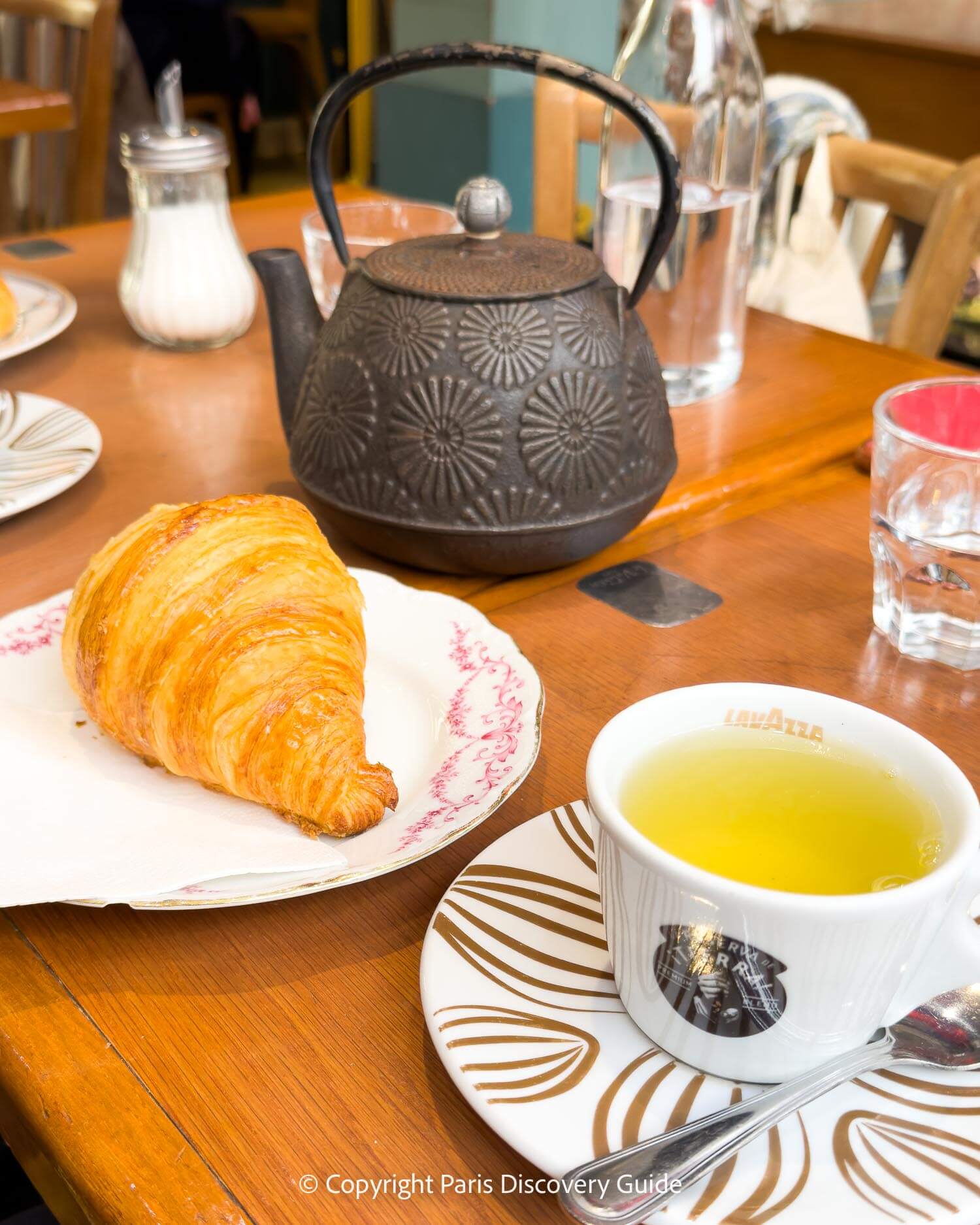 Delicious treats in a special Paris tea room in a covered passage