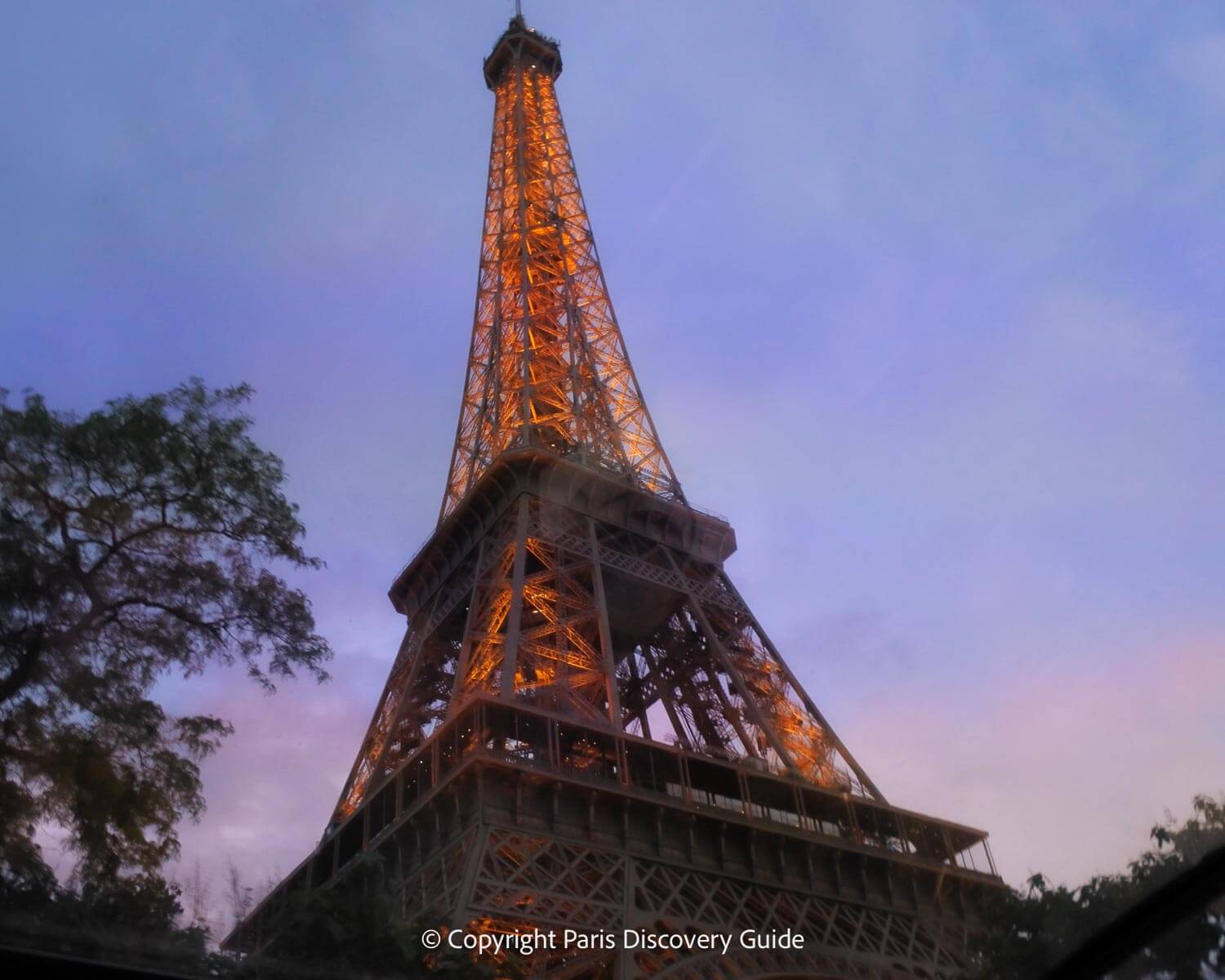 Eiffel Tower at sunset