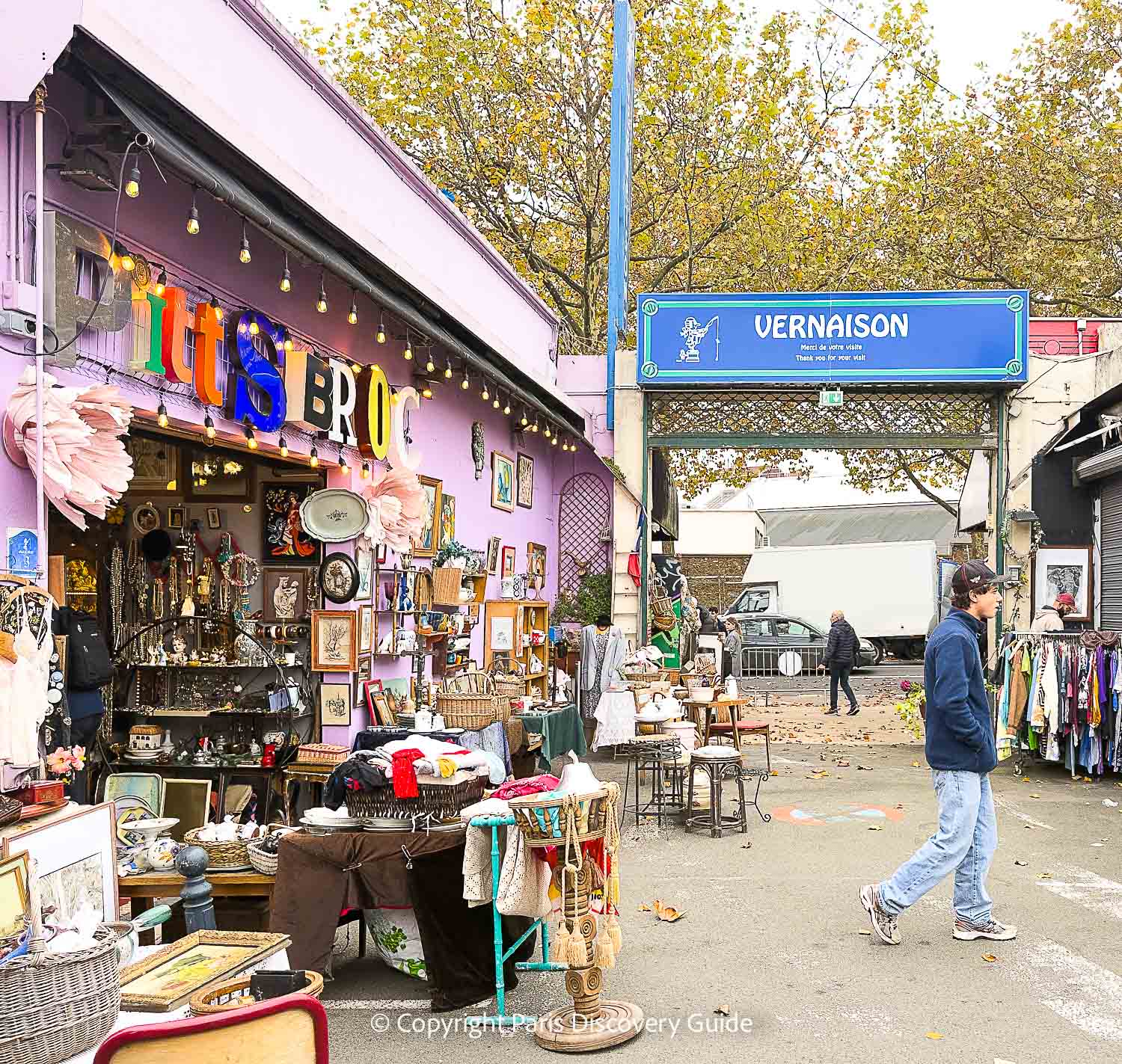 One of Vernaison market's exits