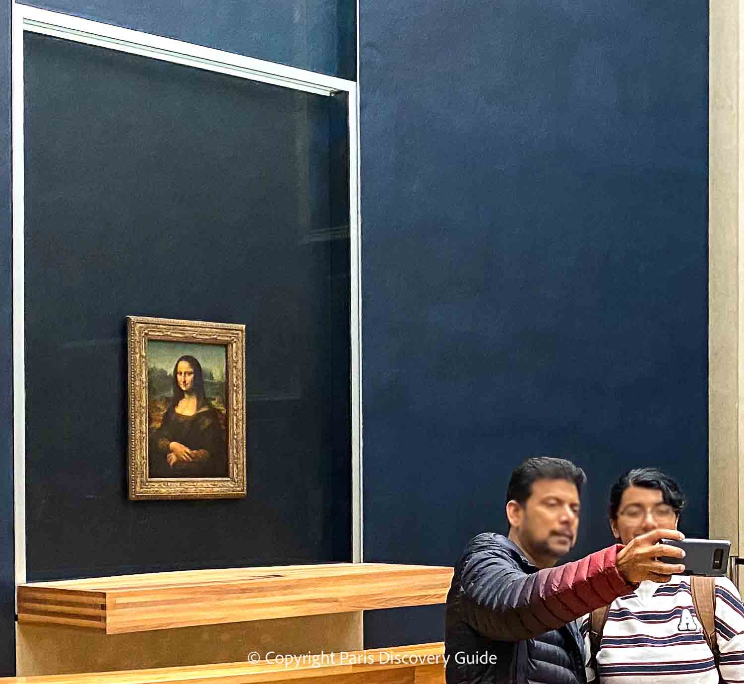 The Mona Lisa in the Louvre  