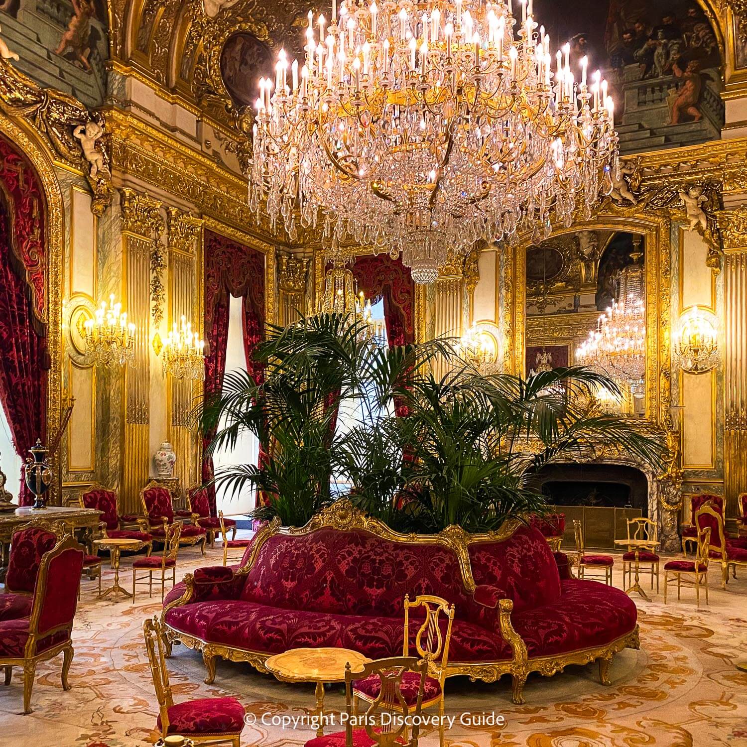 Another view of Napoleon's Apartments at the Louvre
