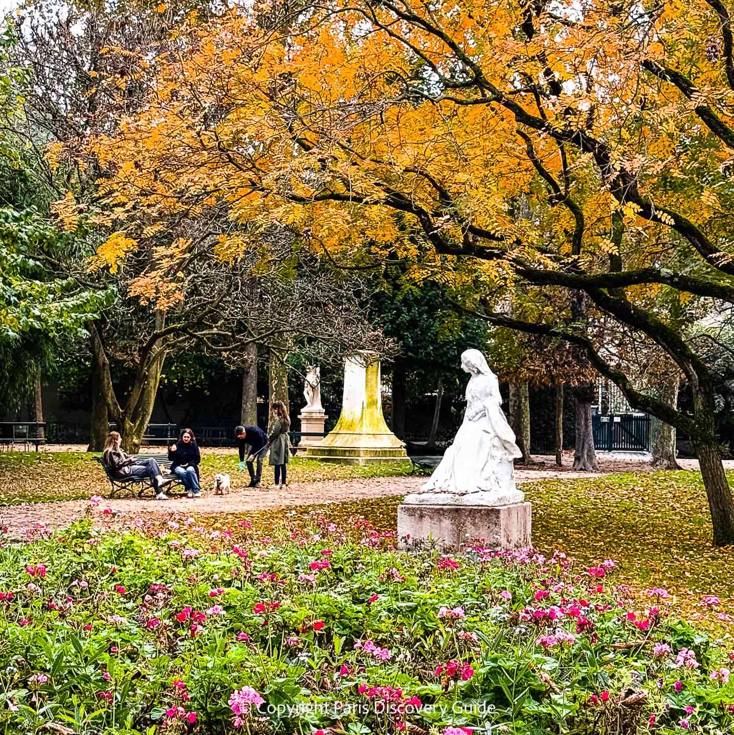Luxembourg Garden in Paris in the fall Luxembourg Garden in Paris in the fall