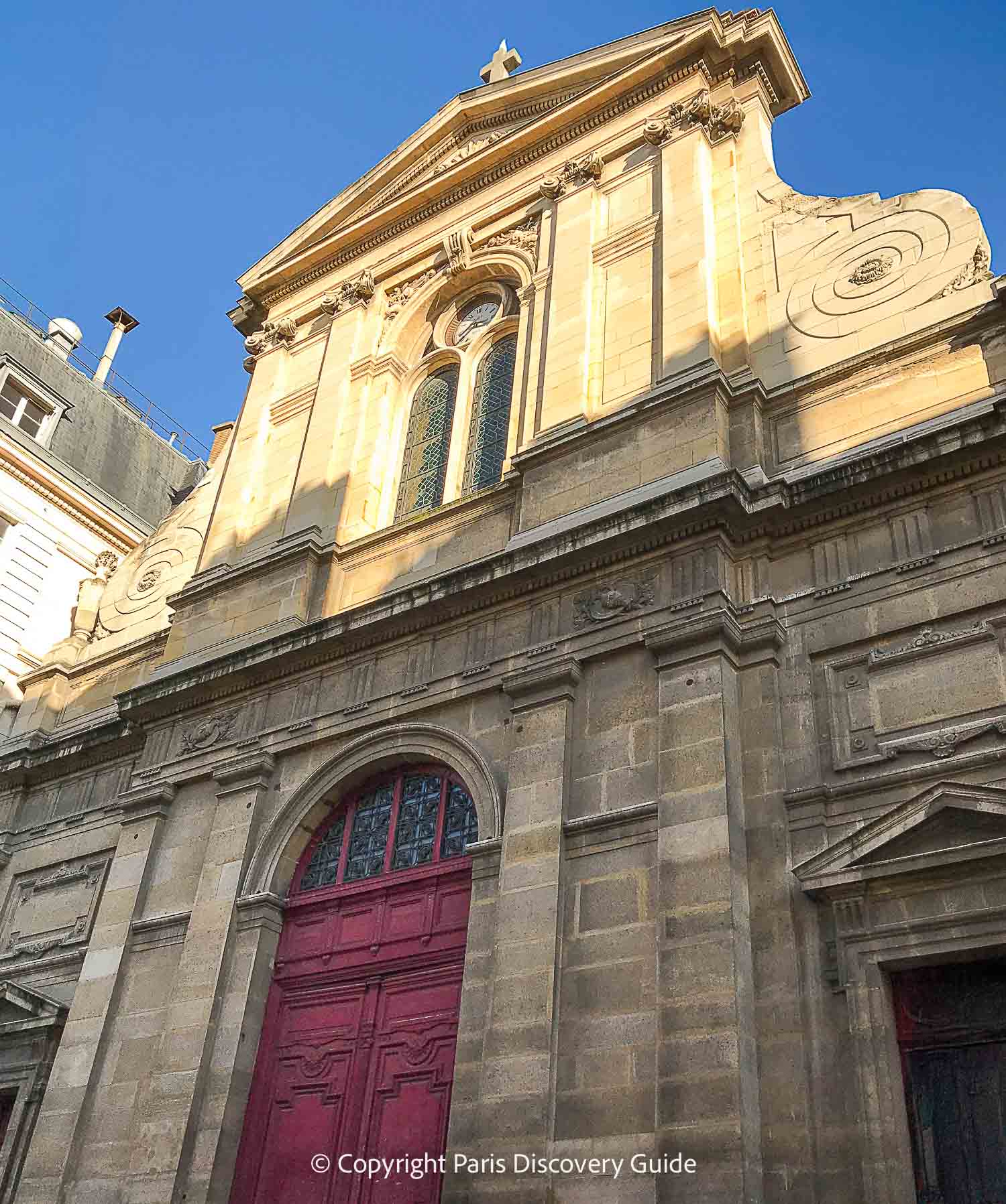 Notre Dame des Blancs Manteaux Church across the street from the National Archives in Le Marais