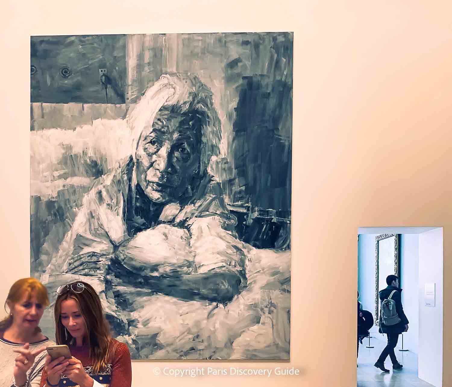 Special exhibit at the Orsay of "A Burial in Shanhai," a series by Yan Pei-Ming