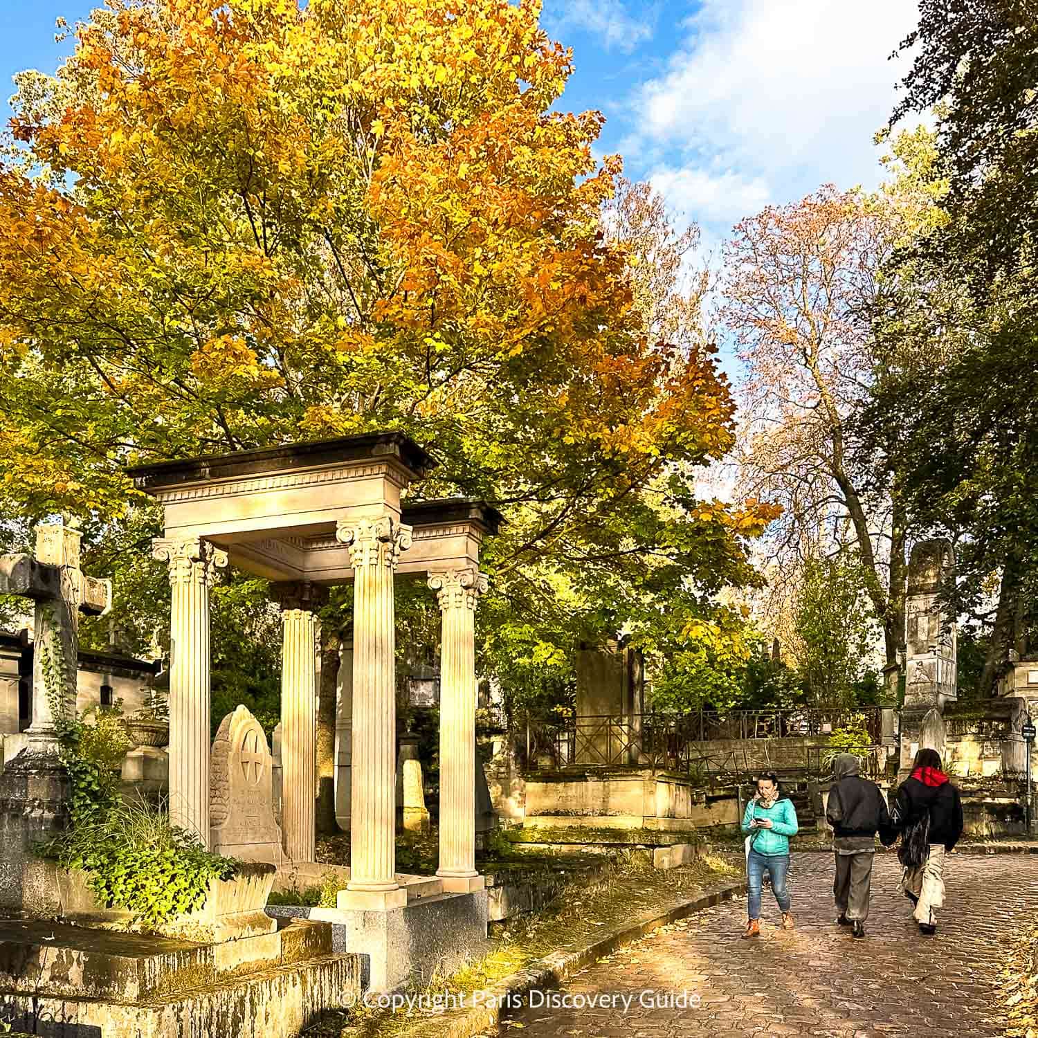 Madonna and child statue in the Notre Dame Cathedral in Paris Pere Lachaise Cemetery in Paris - Chopin's tomb