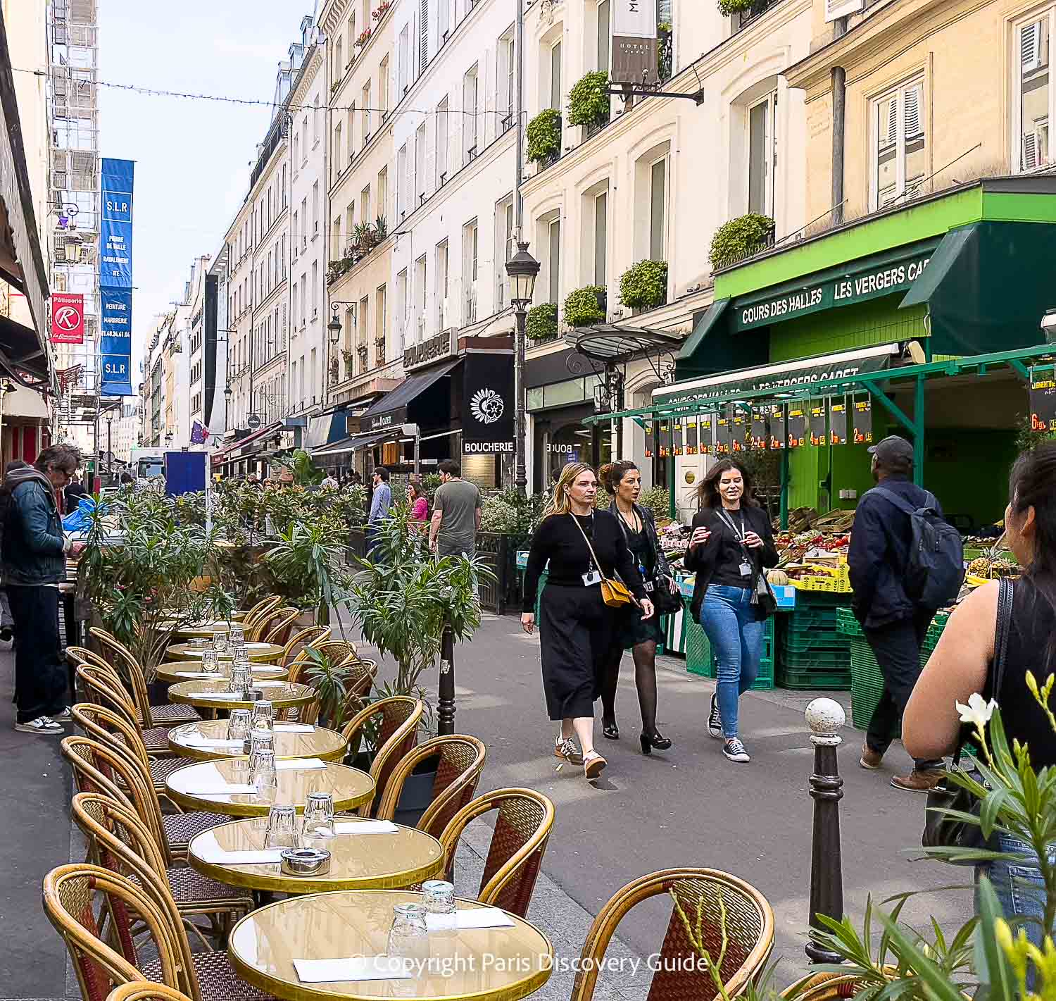 Product market on Rue des Martyrs Product market on Rue des Martyrs