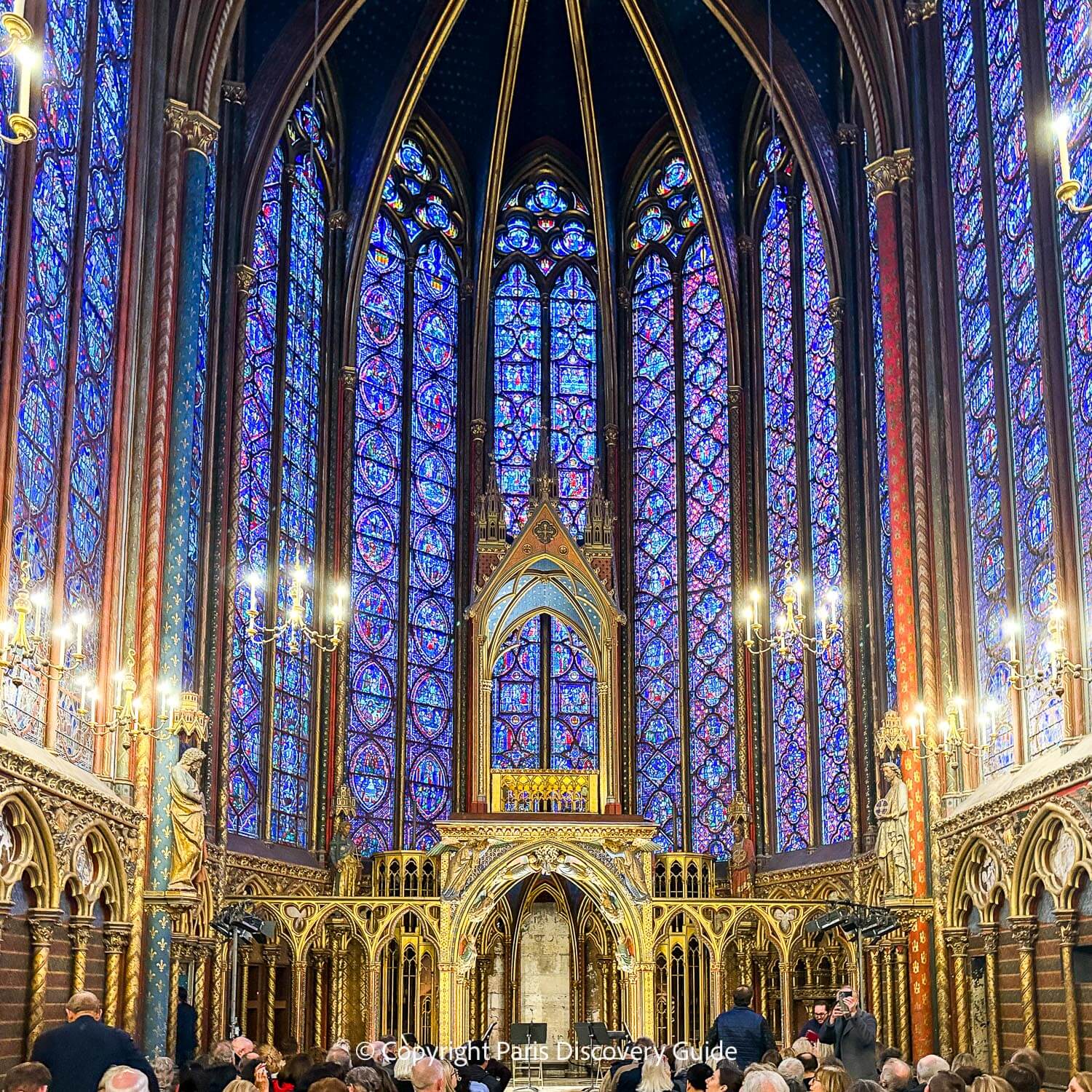 Before a concert at Sainte-Chapelle