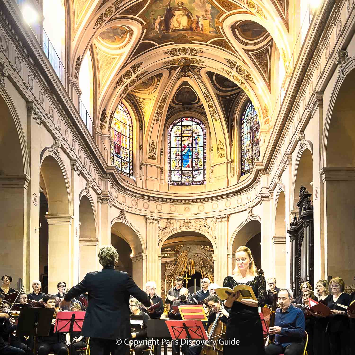 Bach choral music concert at Saint Roch Church in Paris