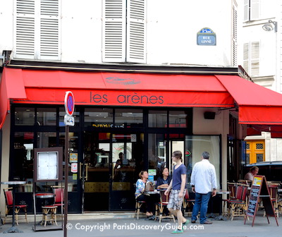 Paris - Les Arenes Cafe in the Latin Quarter Paris - Les Arenes Cafe in the Latin Quarter
