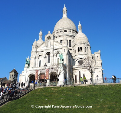 Sacre Coeur in Montmartre on a sunny January day Sacre Coeur in Montmartre on a sunny January day