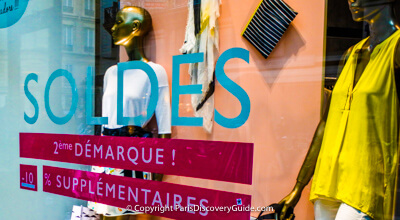 Summer sales in Paris - where to find them Summer sales in Paris - where to find them
