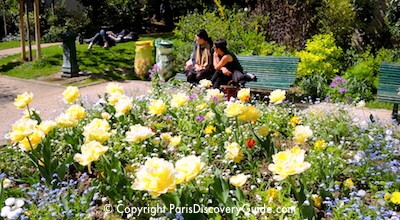 Paris Parks and Gardens - Square Marius Constant Paris Parks and Gardens - Square Marius Constant