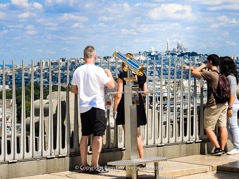 The view from the Arc de Triomphe