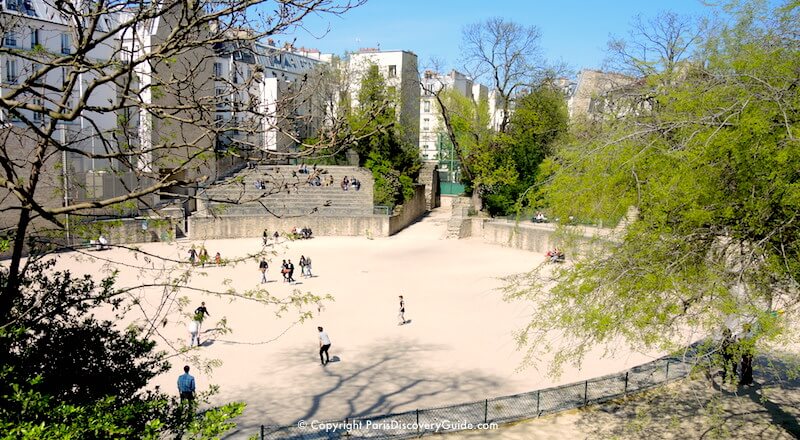 Arènes de Lutèce in Paris's Latin Quarter Arènes de Lutèce in Paris's Latin Quarter