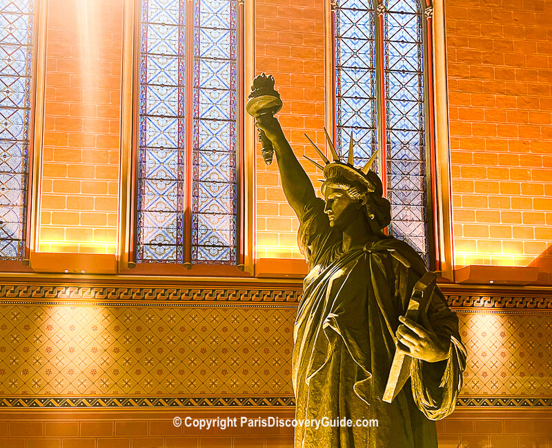 Statue of Liberty at Musee des Arts et Metiers, across the street from the Hotel National des Arts et Métiers
