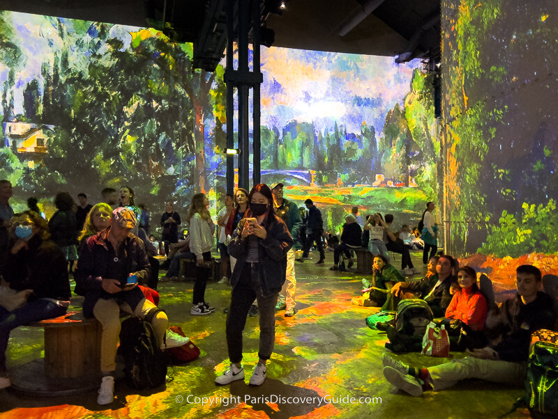 Cezanne show at Atelier des Lumières