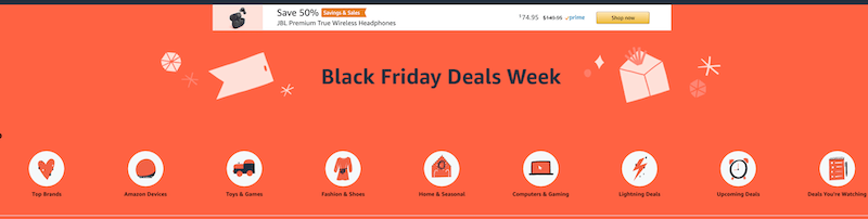 Black Friday sale at Amazon