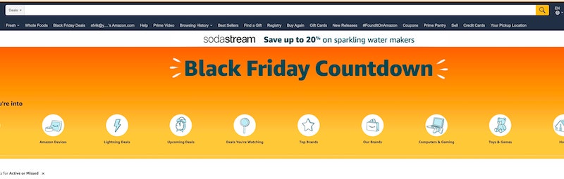 Black Friday sale at Amazon Black Friday sale at Amazon