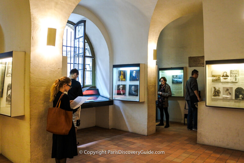 This exhibit focused on the lives and achievements of Conciergerie prisoners before their arrests during the Reign of Terror This exhibit focused on the lives and achievements of Conciergerie prisoners before their arrests during the Reign of Terror