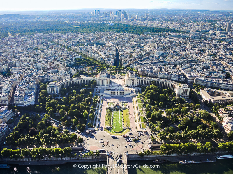 view from top eiffel tower viewing deck