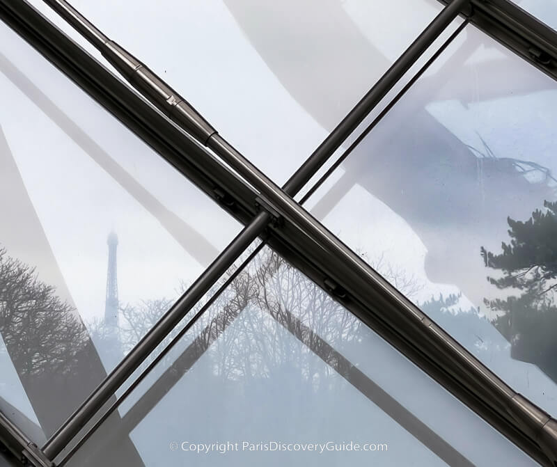 Eiffel Tower view from Fondation Louis Vuitton
