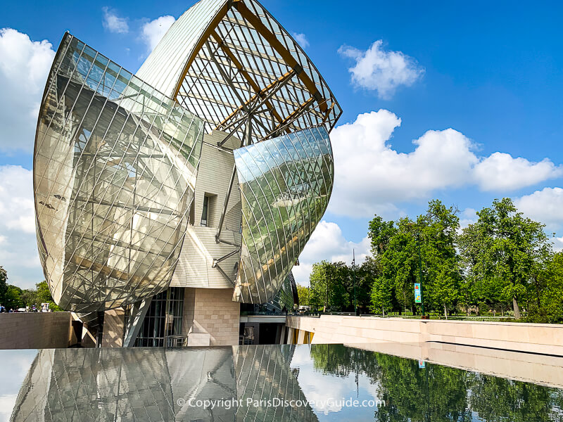 Frank Gehry masterpiece Fondation Louis Vuitton in Paris's Bois de Boulogne