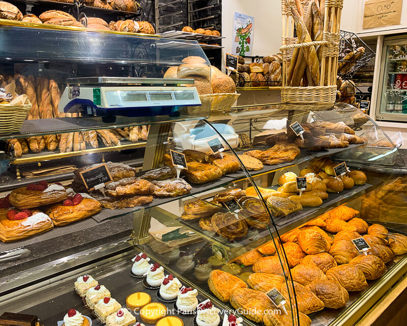 Pastries in a Montmartre bakery