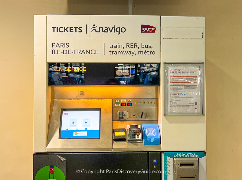 Ile de France ticket machine Ile de France ticket machine