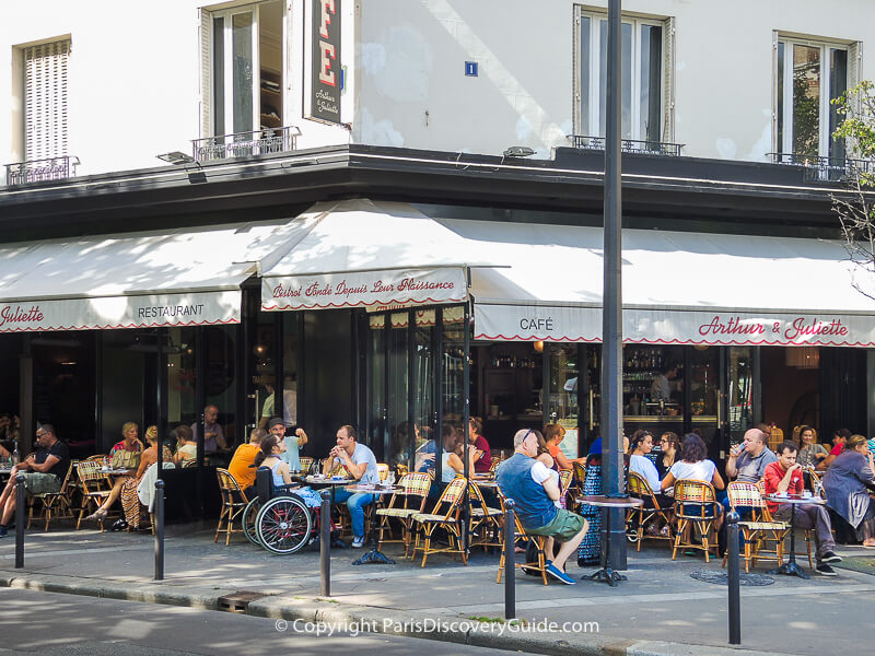 Neighborhood cafe across from Parc Georges Brassens in the 15th arrondissement Neighborhood cafe across from Parc Georges Brassens in the 15th arrondissement
