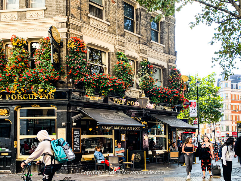 Porcupine, a London pub near Leicester Square Station