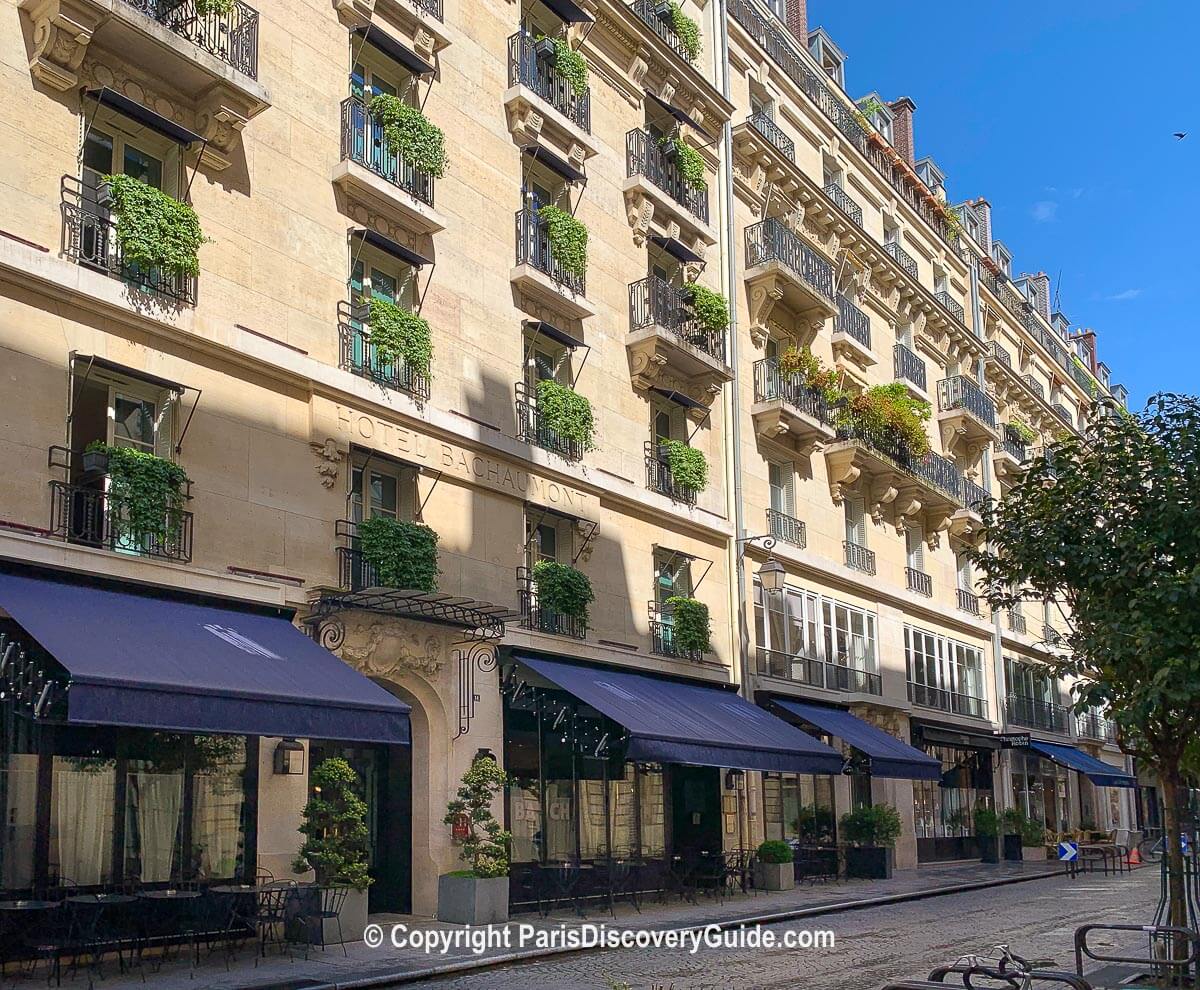 Hotel Bachaumont near Rue Montorgeuil