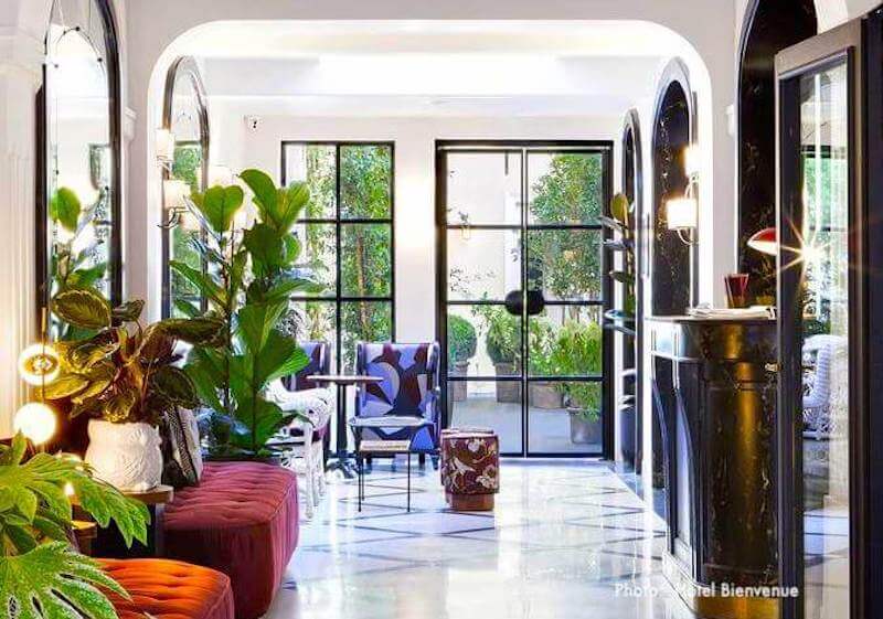 Lobby at Hotel Bienvenue Lobby at Hotel Bienvenue