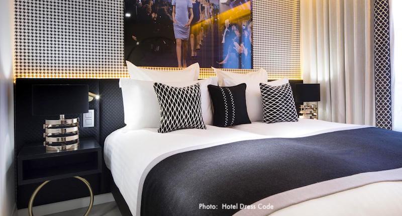 Guest room at Hôtel Dress Code Guest room at Hôtel Dress Code