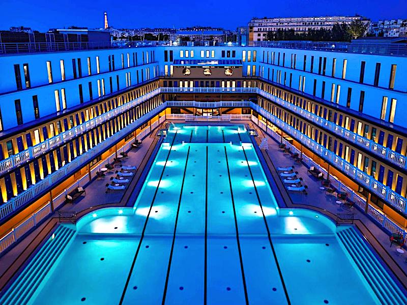 Outdoor swimming pool at Hotel Molitor Outdoor swimming pool at Hotel Molitor